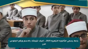 رابط رسمي للثانوية الأزهرية 2025.. اعرف نتيجتك بالاسم ورقم الجلوس الآن